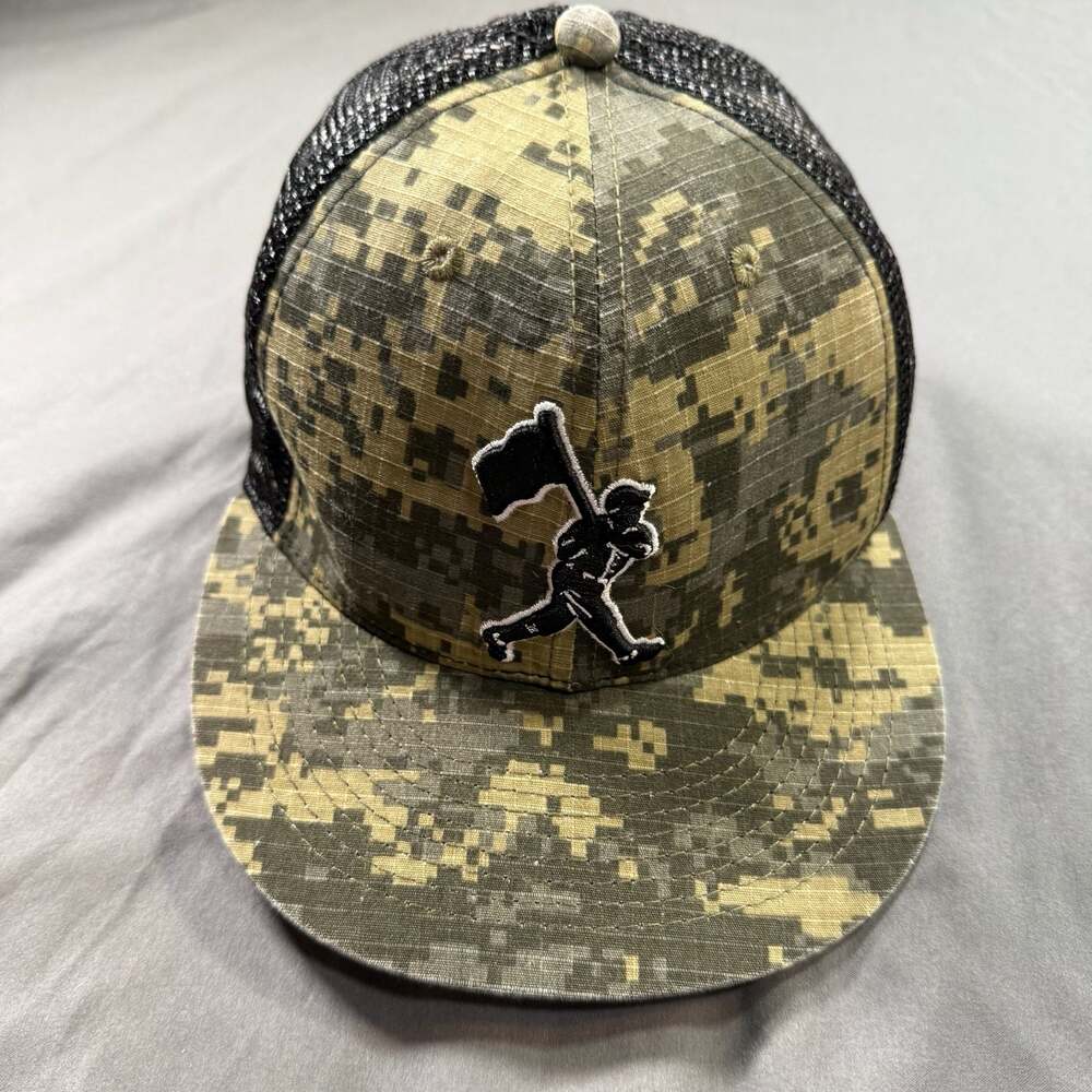 Baseballism Digital Camo Mesh Back Trucker Hat Size 7 1/8